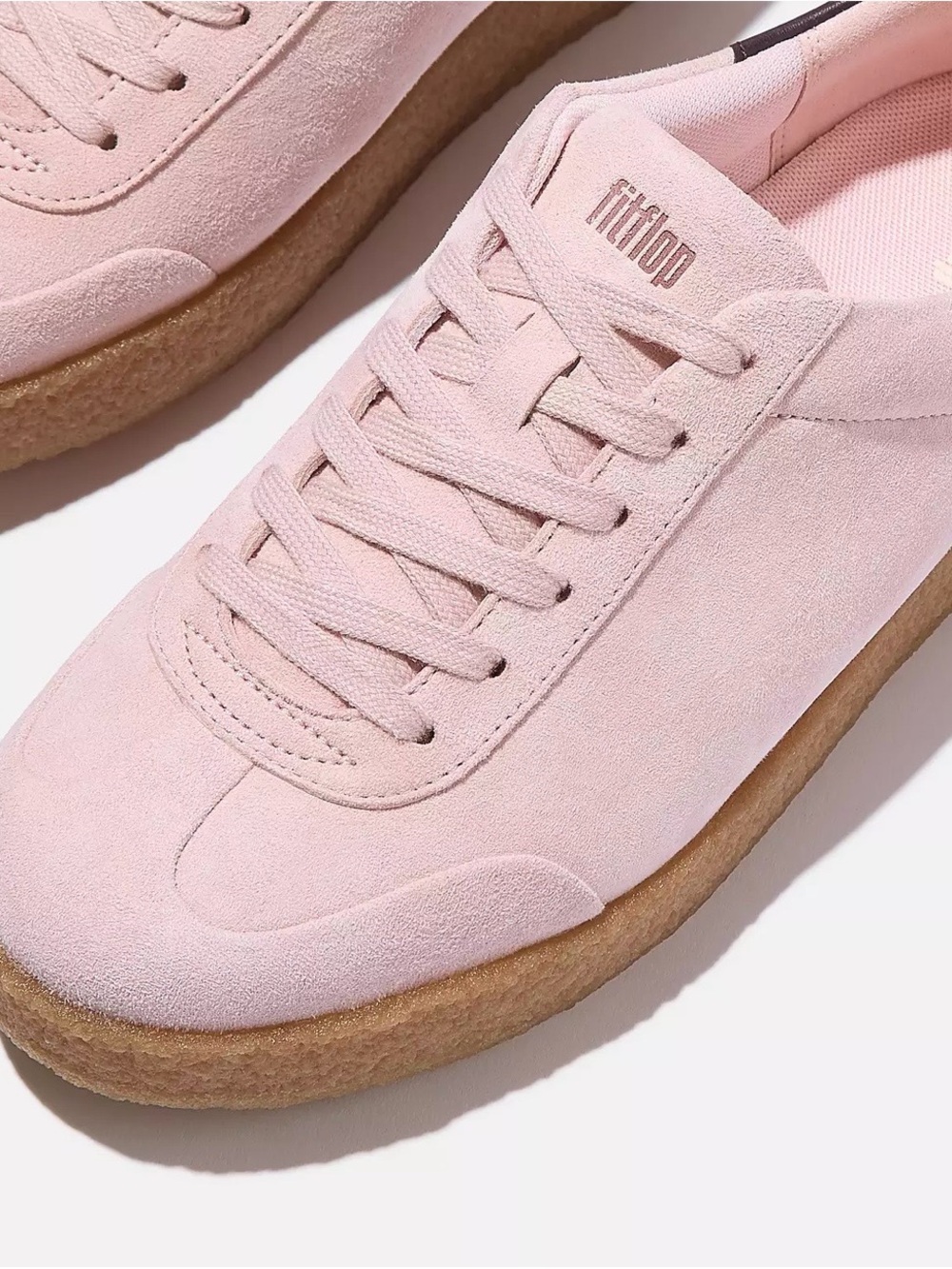 FitFlop Pink Suede Platform Sneaker for Women 6.5
